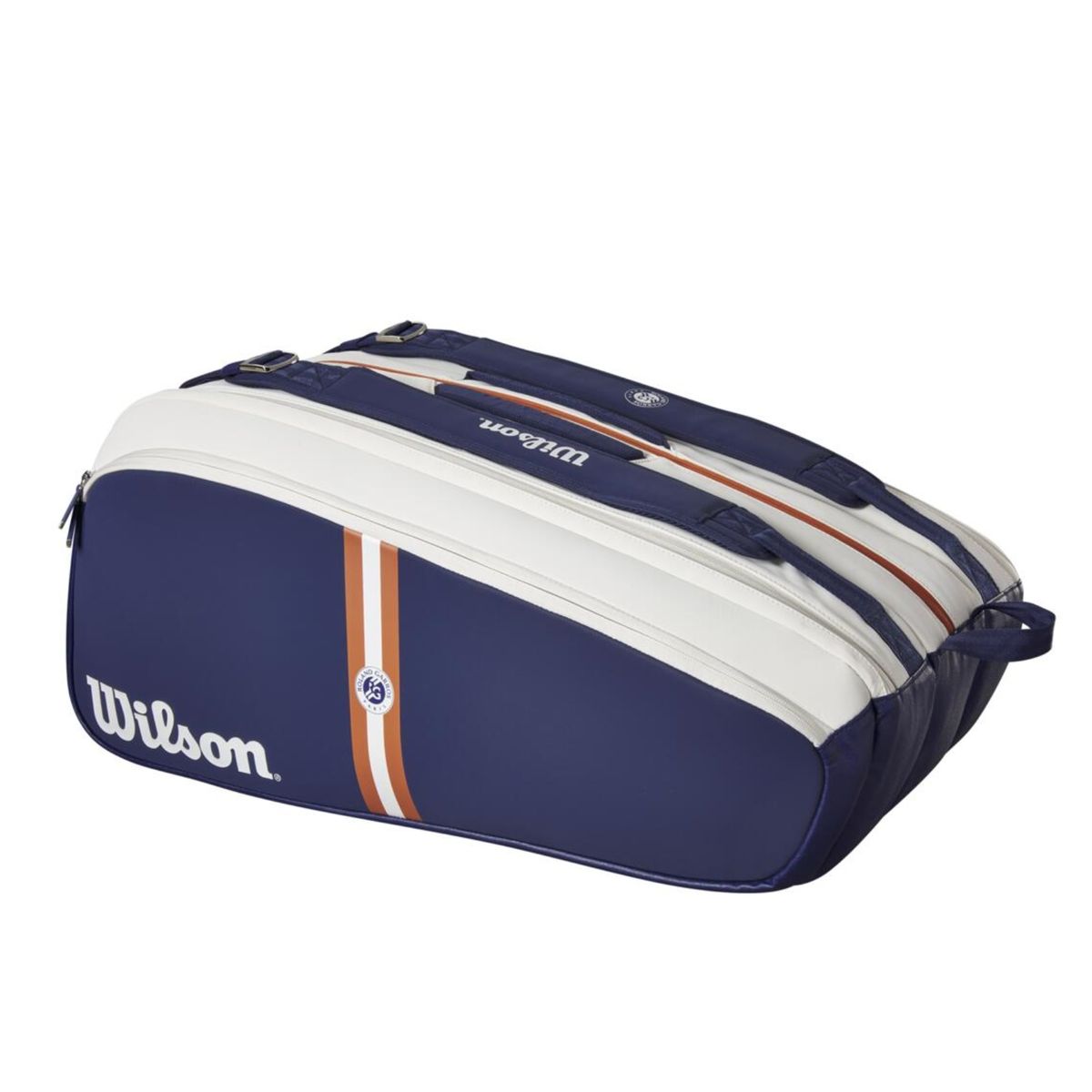 Wilson Super Tour Roland Garros 15 Bag Navy/White/Clay