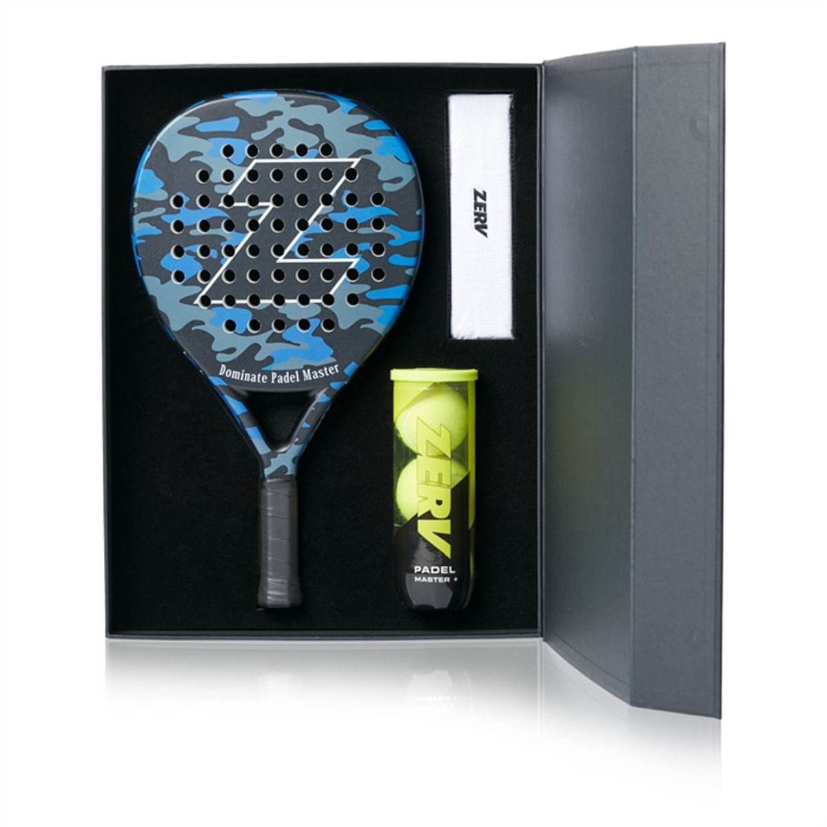 ZERV Dominate Padel Master Blue Camo LTD Box