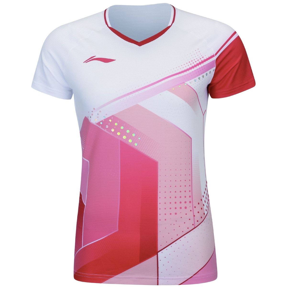 Li-Ning AAYS054-1 Women T-Shirt Mirror National White