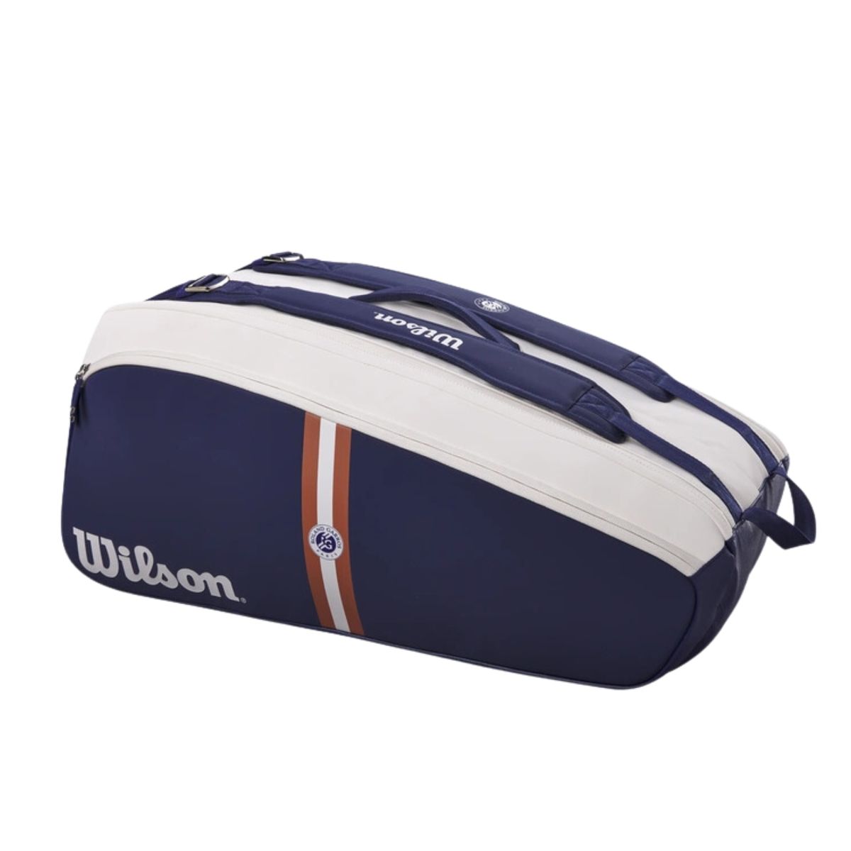 Wilson Super Tour Roland Garros 9 Bag Navy/White/Clay