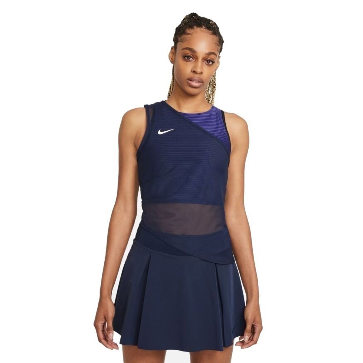 NikeCourt Dri-Fit ADV Slam Tank Top Obsidian/White