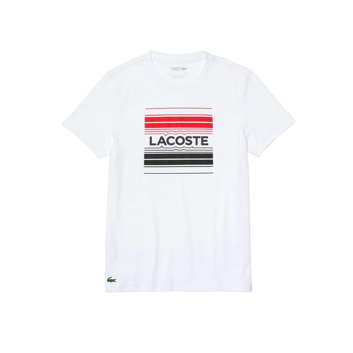 Lacoste Sport Stylized Logo Print T-shirt White