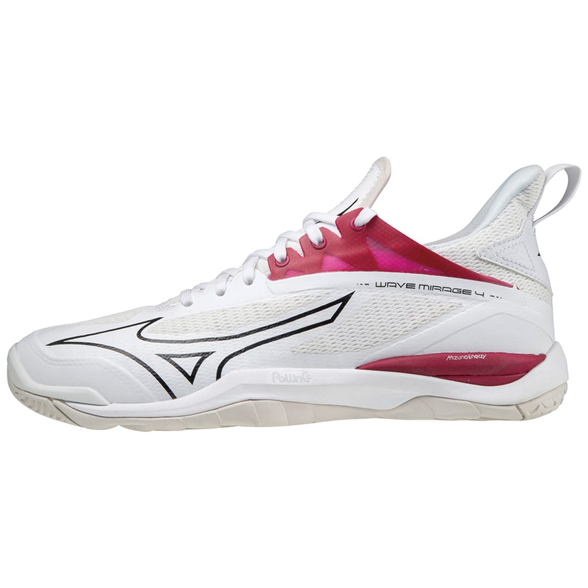 Mizuno Wave Mirage 4 Dame White/Persian Red