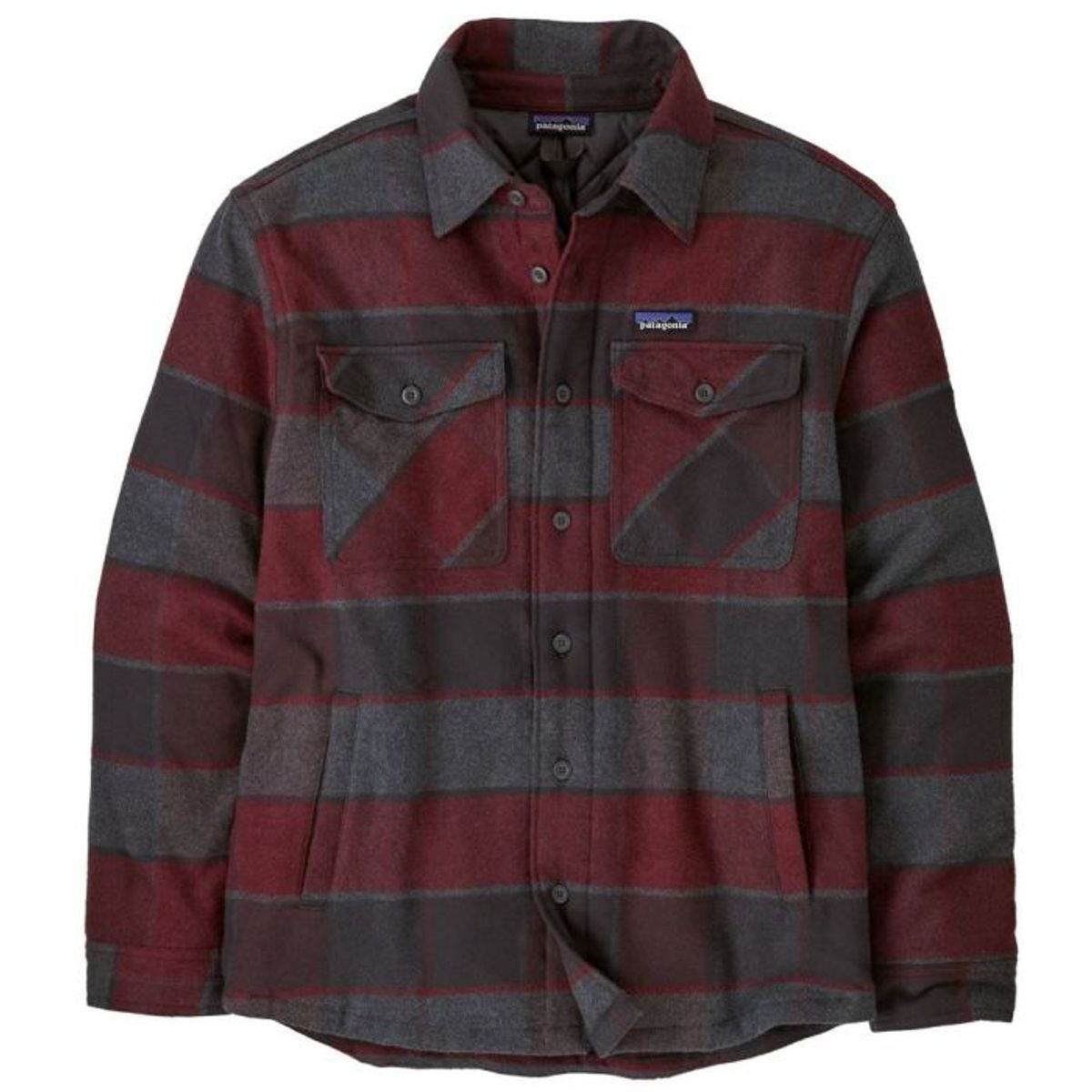 Patagonia LW Insulated Fjord Flannel Skjorte William:Ink Black