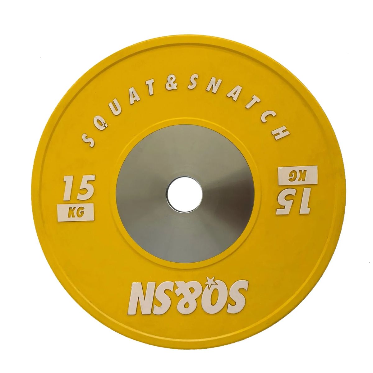 SQ&SN Competition Bumper Plate 15 kg Yellow