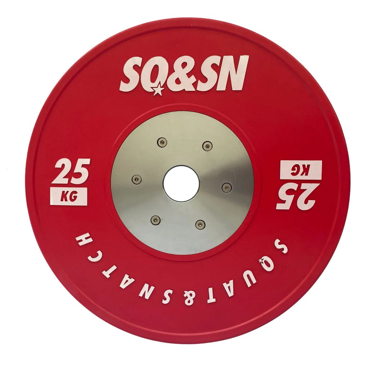 SQ&SN Competition Bumper Plate 25 kg Red