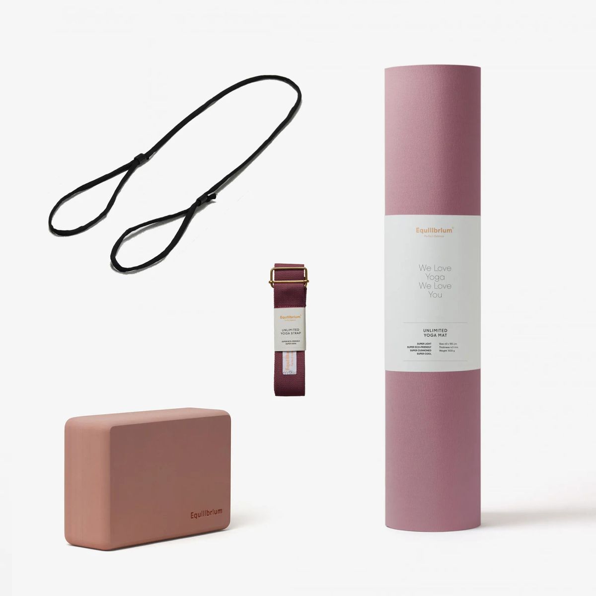 Equilibrium Yoga Bundle Old Rose