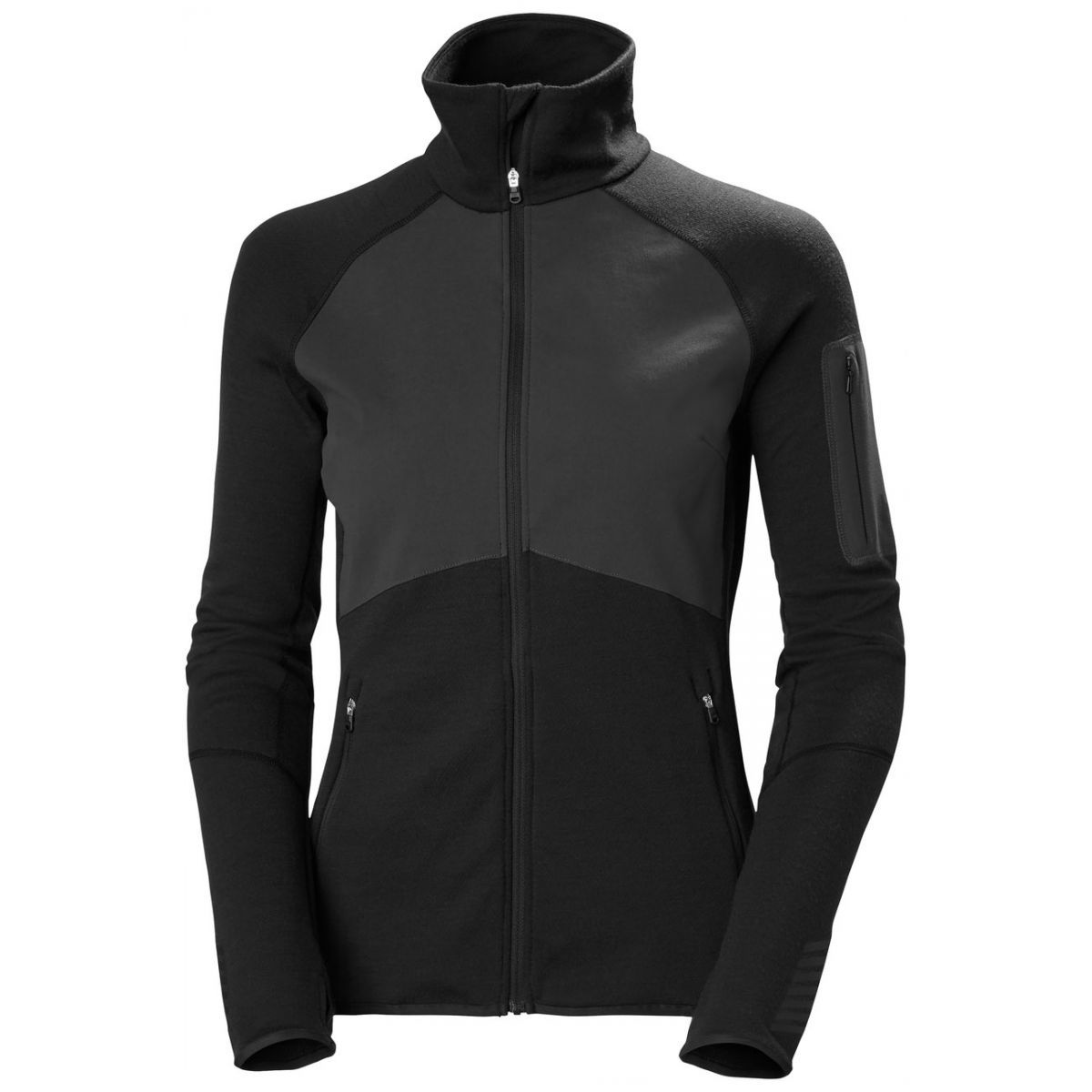 Helly Hansen Lifa Merino Midlayer, dame, sort