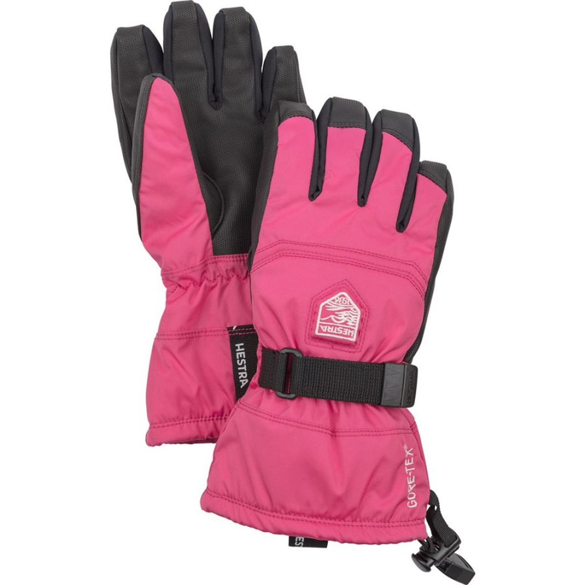 Hestra Gore-Tex Gauntlet skihandsker, junior, pink