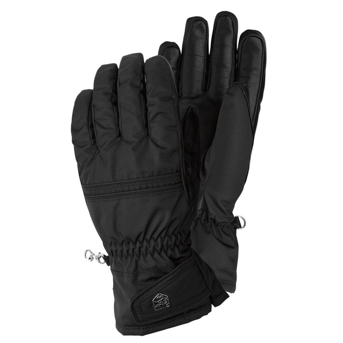 Hestra Primaloft Leather skihandske, dame, sort