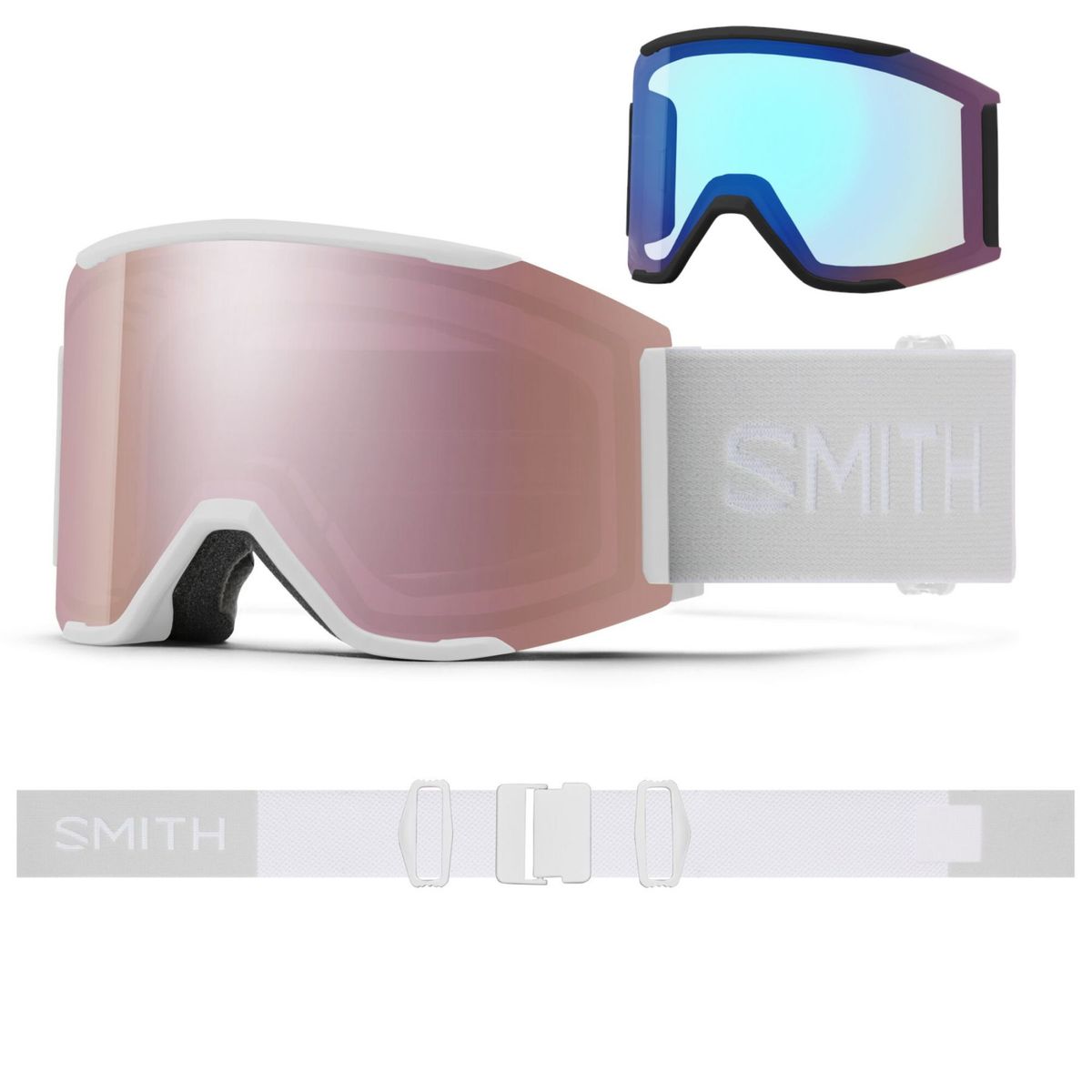 Smith Squad MAG, skibriller, white vapor