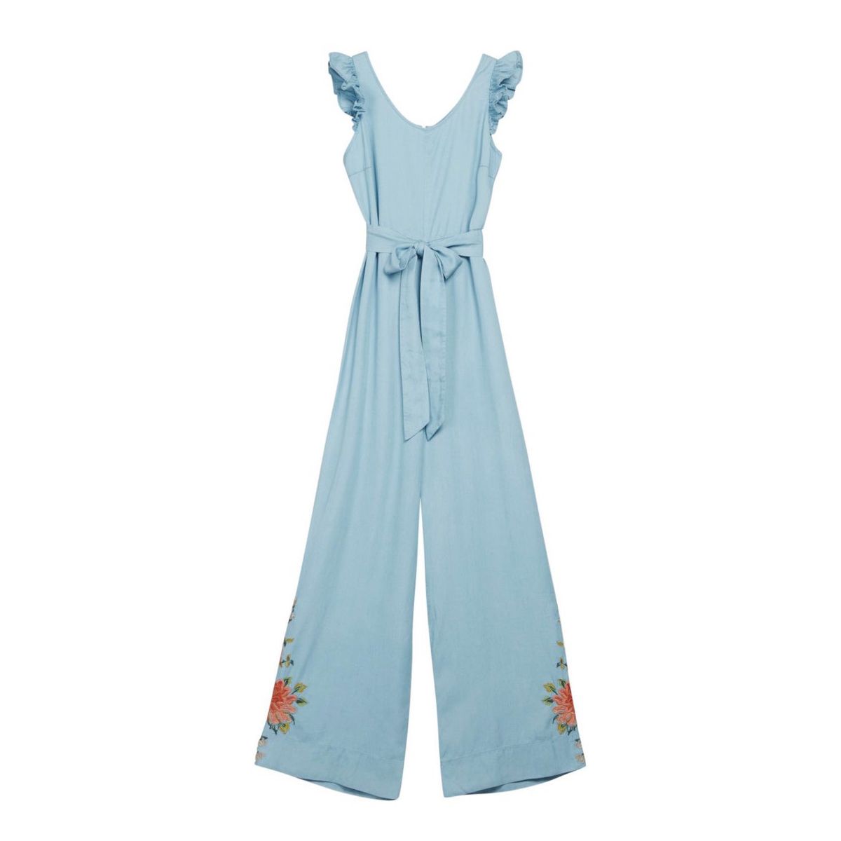 Embroidered Tencel Jumpsuit | byTimo - S