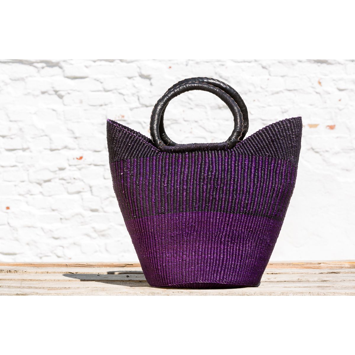 Hammerhus Fairtrade U-Shape indkøbskurv - violet