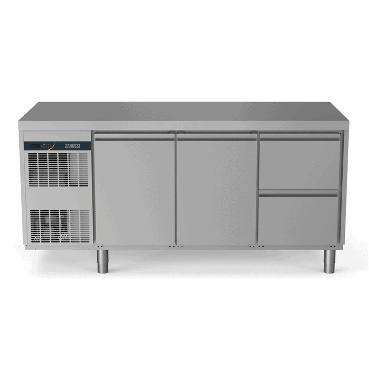 Zanussi kølebord 440L - 2 låger - 2x1/2 skuffer