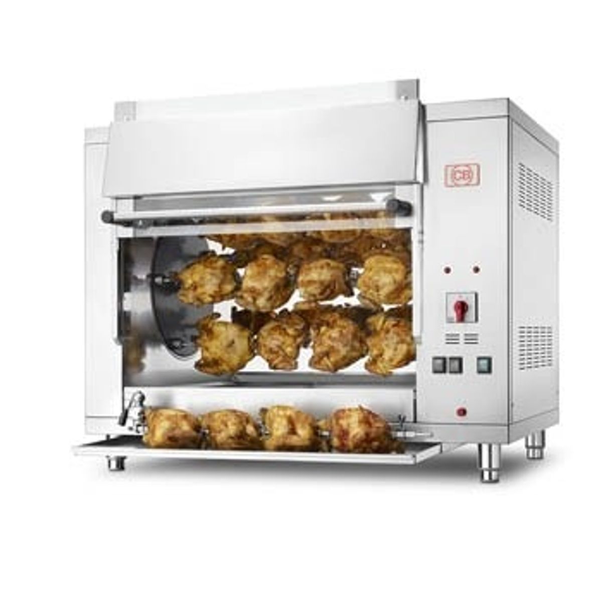 Rotiserie elektrisk kyllingegrill p7/5 (20P) - CB-Italy 2P10-6 (72P)