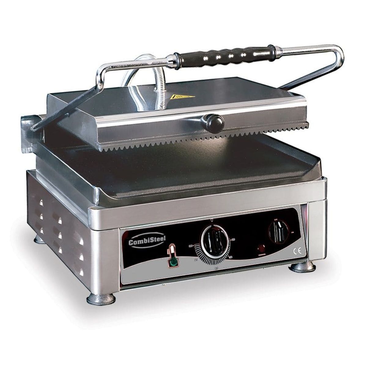 Klemgrill combisteel - single - glat bund, rillet top