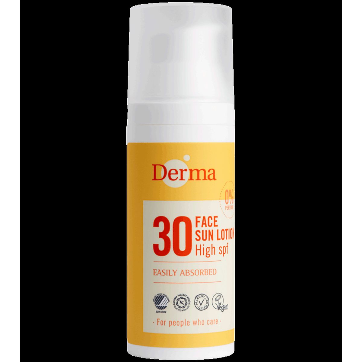 Derma Ansigtssolcreme SPF30 (50 ml) - Økologisk solcreme - Vandfast solcreme