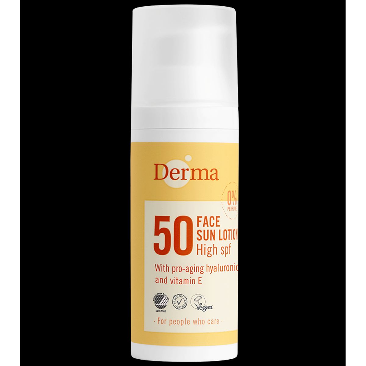 Derma Ansigtssolcreme SPF50 (50 ml) - Økologisk solcreme - Vandfast solcreme