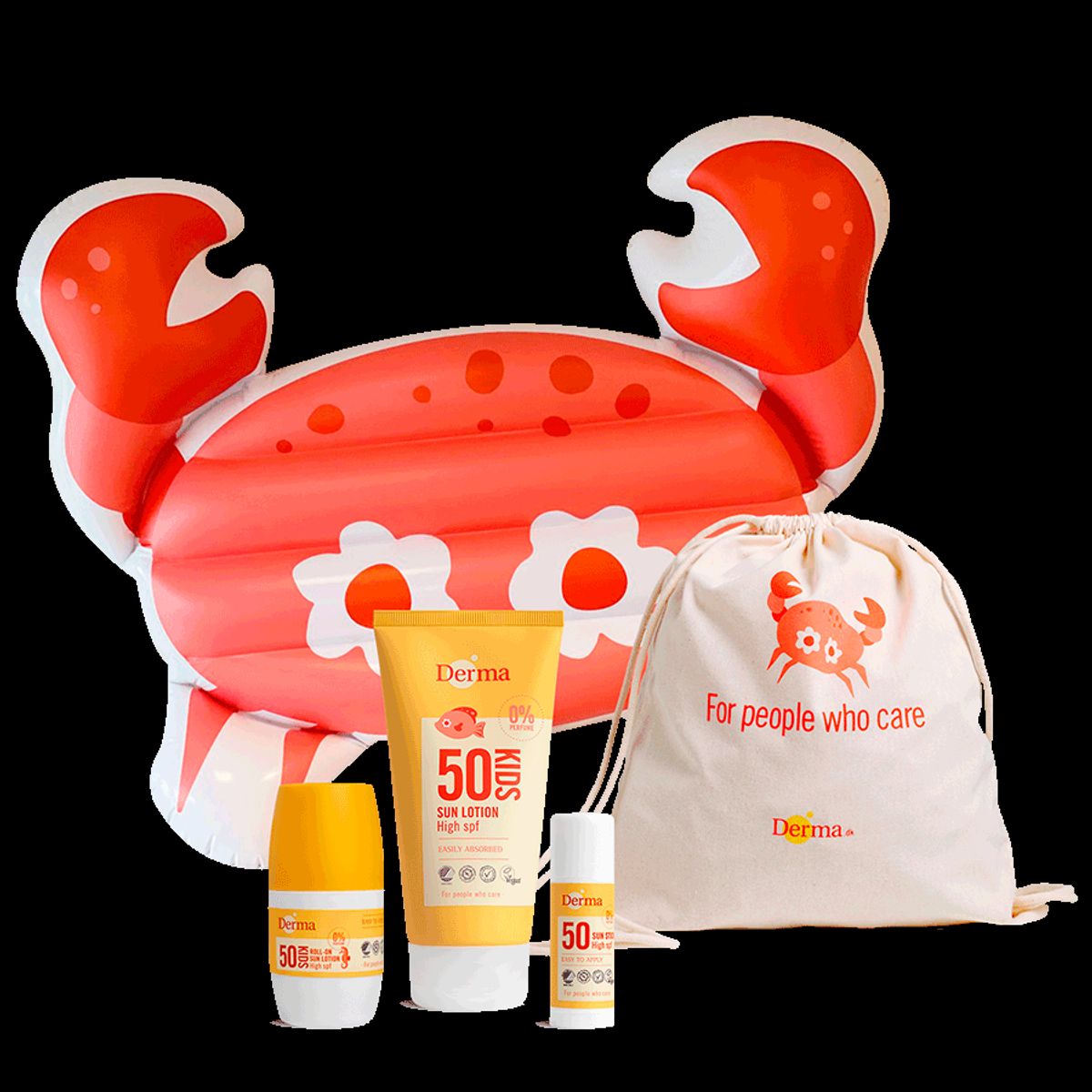 Derma KIDS SUN KIT - med badedyr - Vandfast solcreme