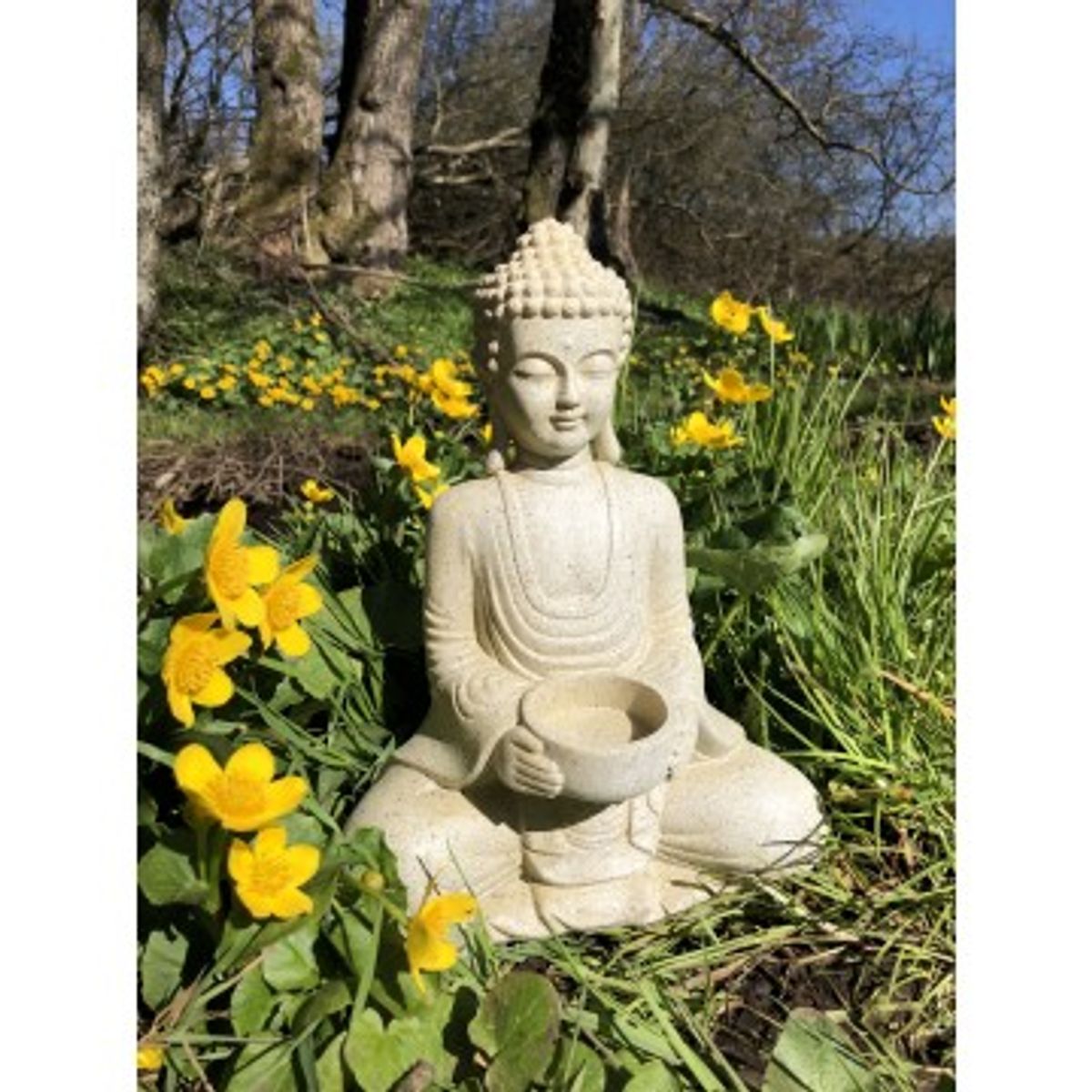 Buddha figur med plads til lys - Buddha statuer generelt - GodKarmaShop