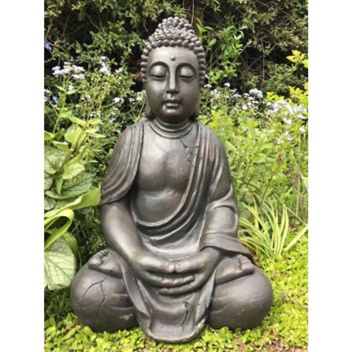 Stor Buddha 50 cm - Buddha havestatuer - GodKarmaShop