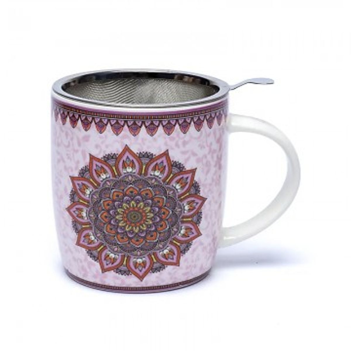 Teekop med si - Mandala lilla - Te krus mm. - GodKarmaShop