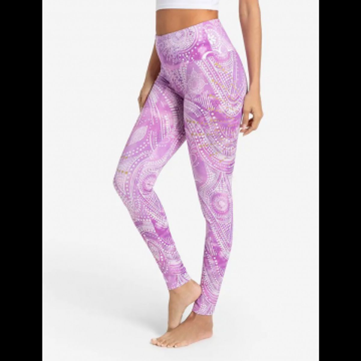 Yoga Leggings Puja Violet - Størrelse: XS - Yoga tøj - Spirit Of Om - GodKarmaShop