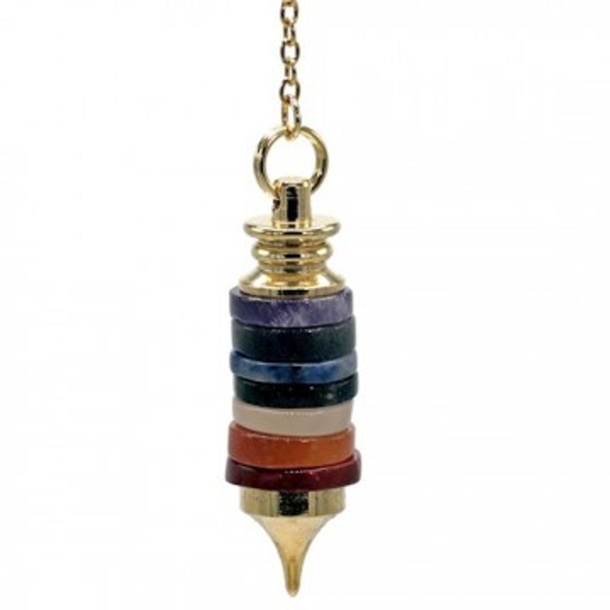 Pendul - med 7 Chakra sten - Penduler - GodKarmaShop