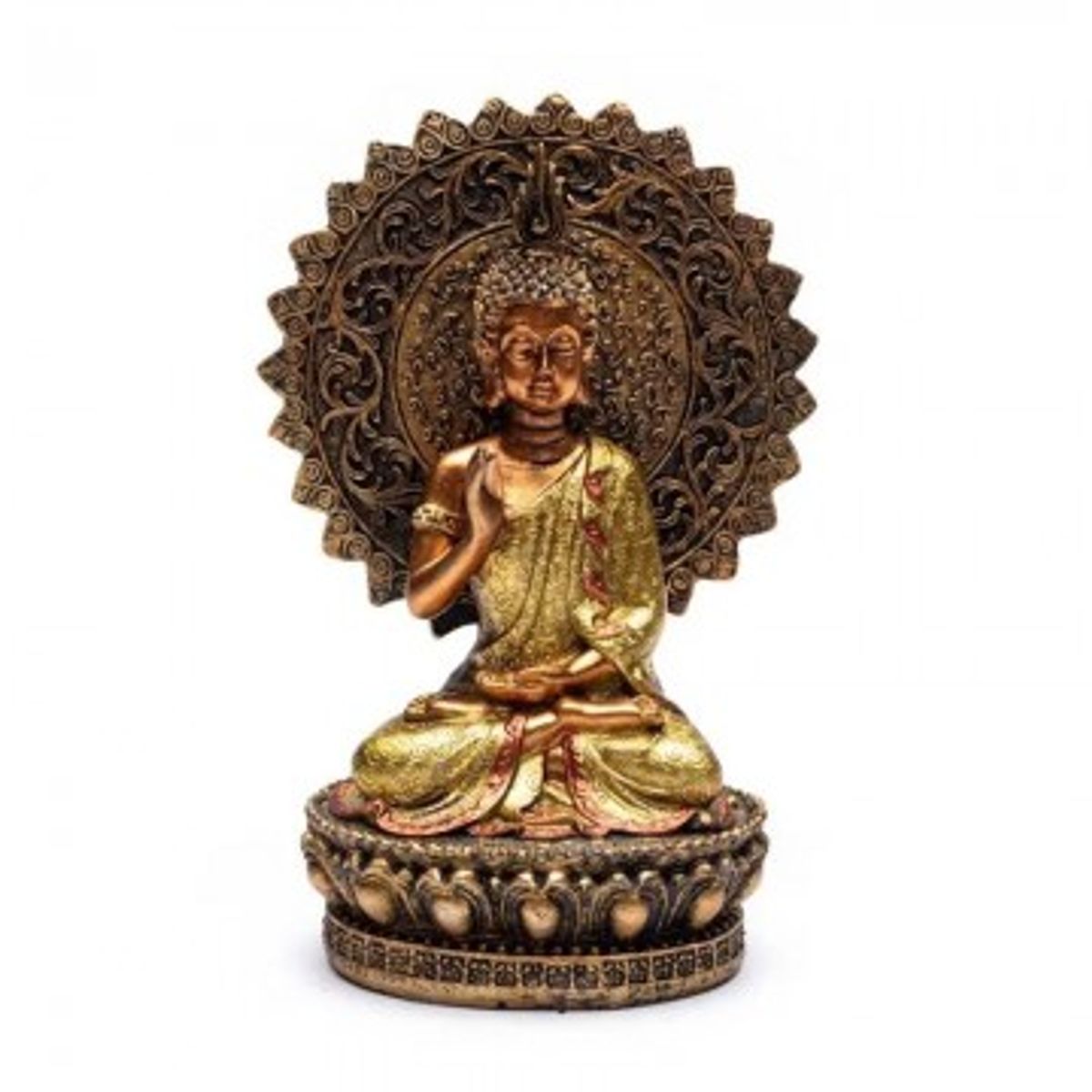 Buddha af tryghed med Abhaya mudra - Thailanske Buddha statuer - GodKarmaShop