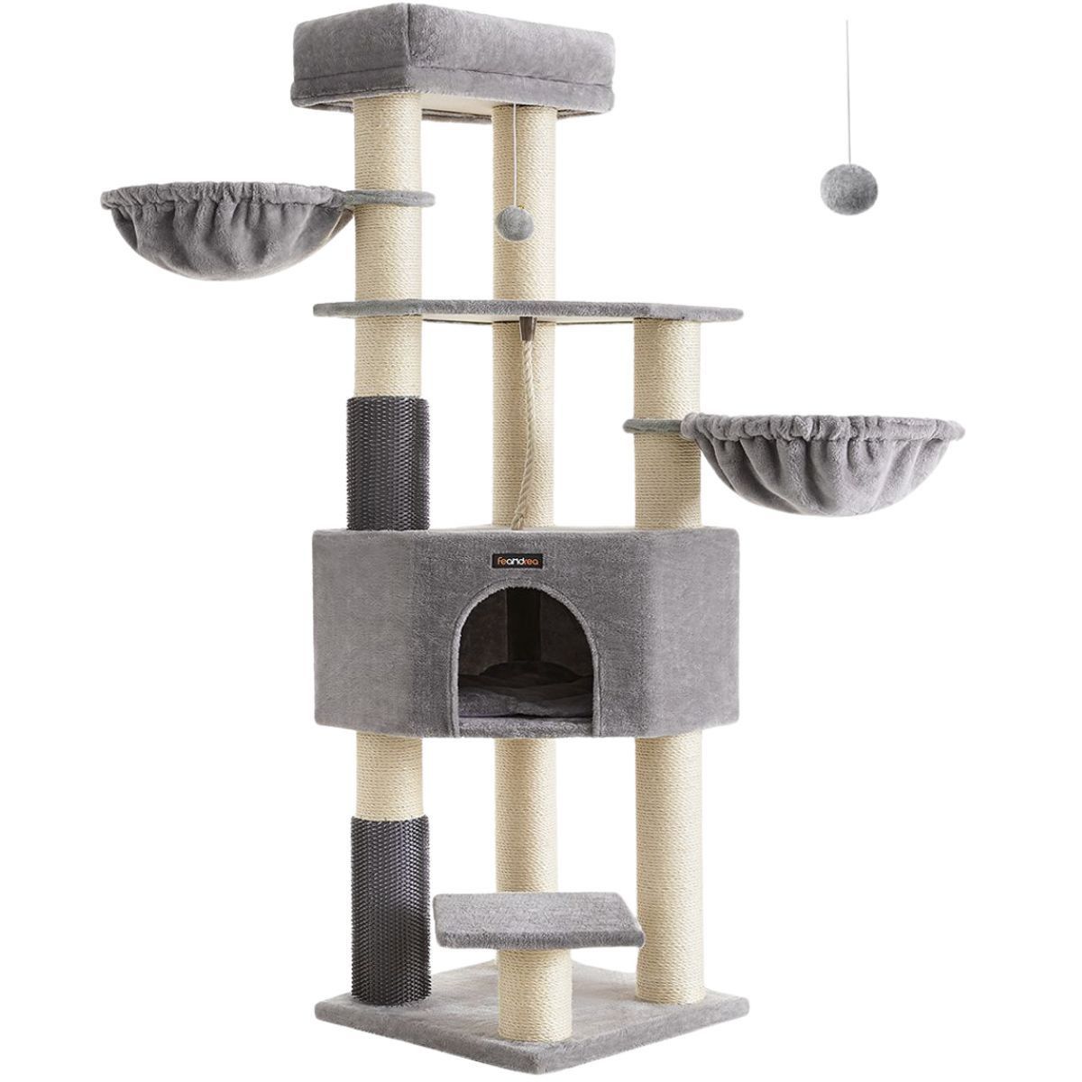 Kradsetræ Maine Coon Tower - Grå/beige