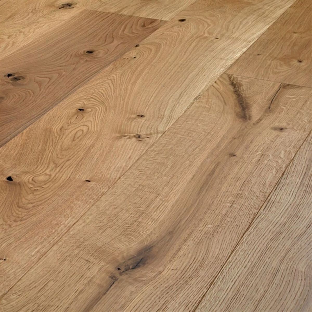 Wallmann Herregårdsplank - Eg Rustik/Wood Line, Børstet Natur Olie