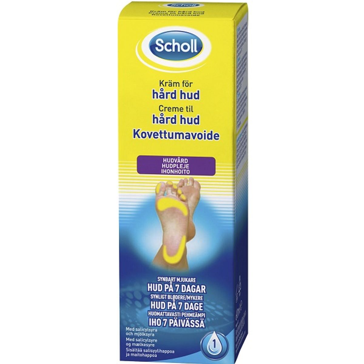 Hård huds creme fra Scholl - blødere hud på 7 dage!