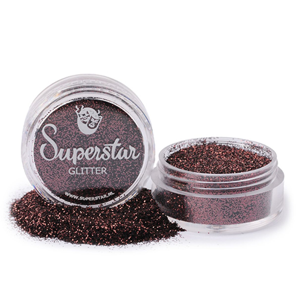 SUPERSTAR - Fint Glitter - Dåse (Brown Chocolate)