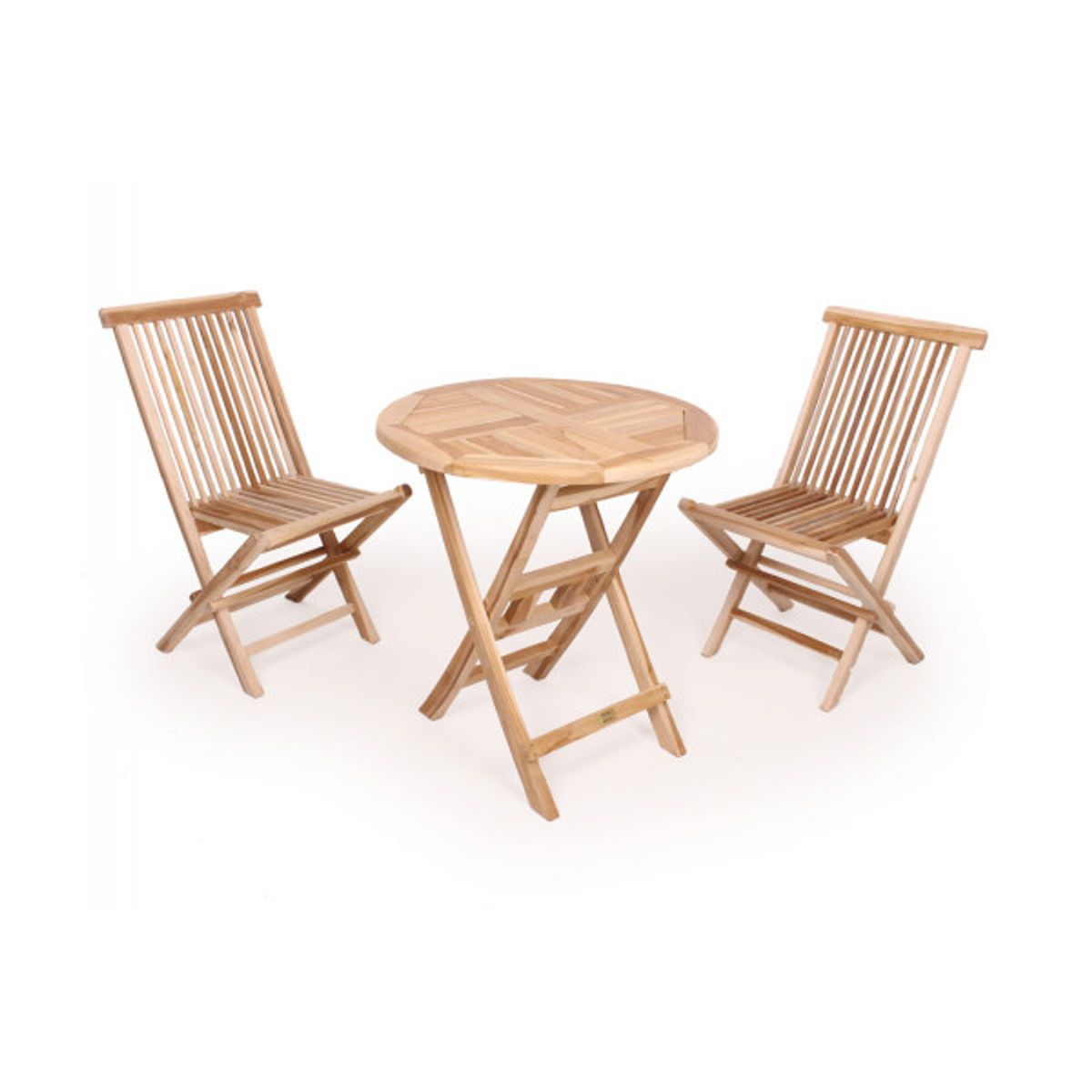 Køln Teak cafesæt - Ø70 cm