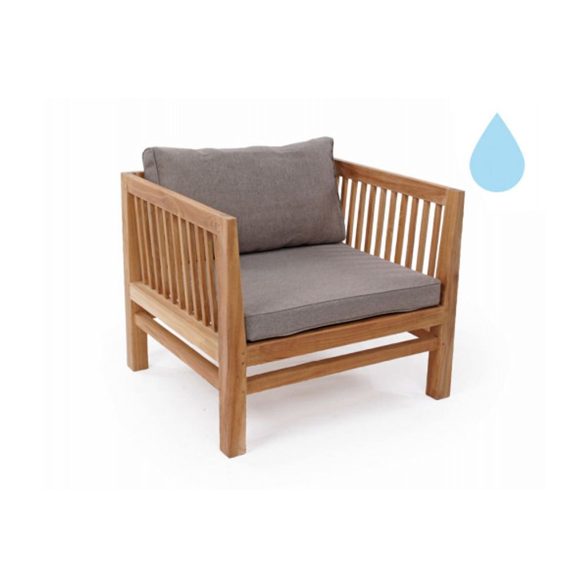 Colorado Teak Sofastol Sand Vandafvisende