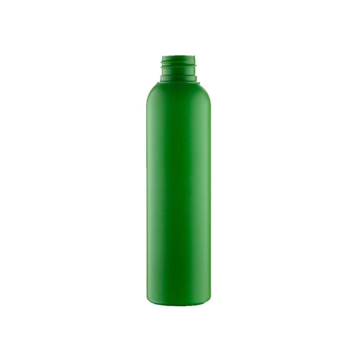 150 ml. mat grøn plastflaske - HDPE - 24/410