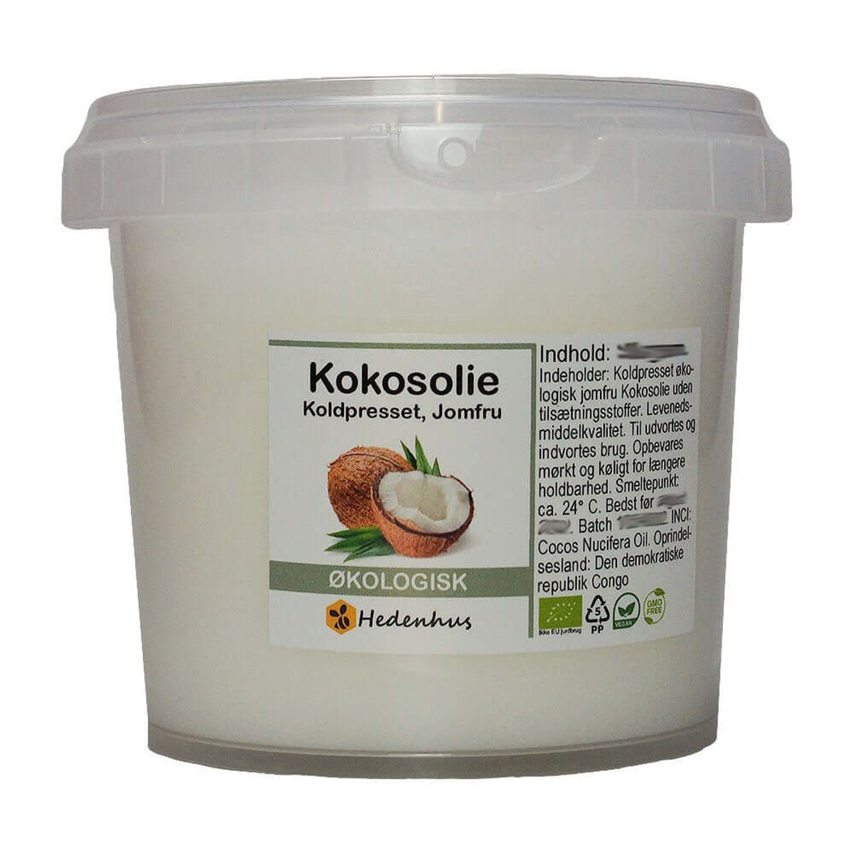 Kokosolie, Jomfru Økologisk - 2,5 kg