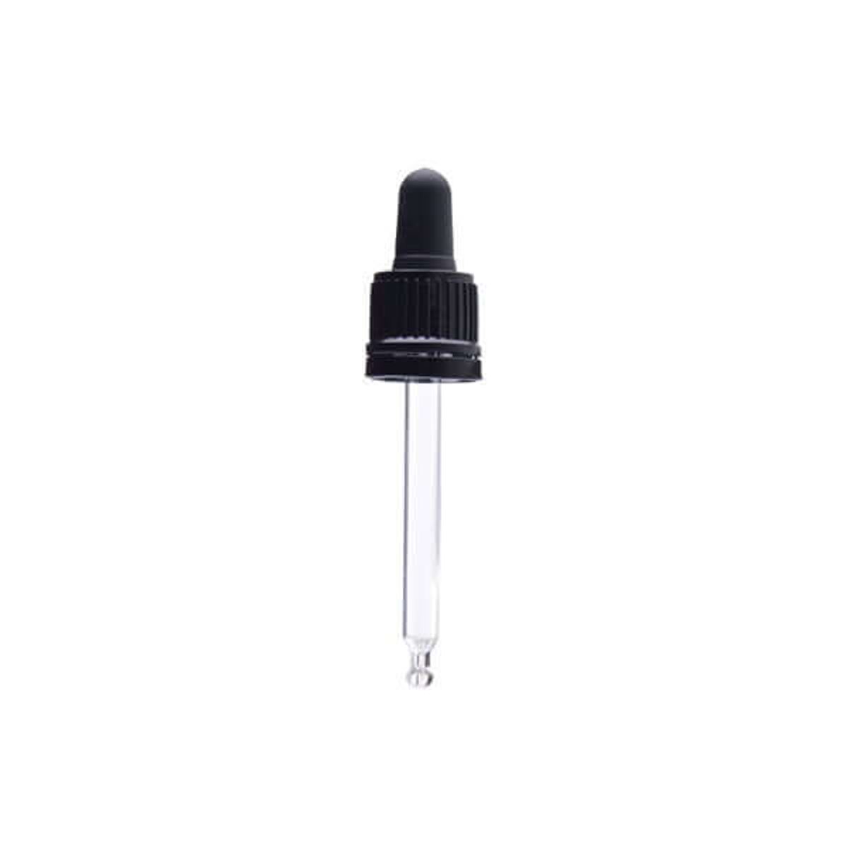 Sort låg med pipette 77 mm. - 30 ml. - DIN 18