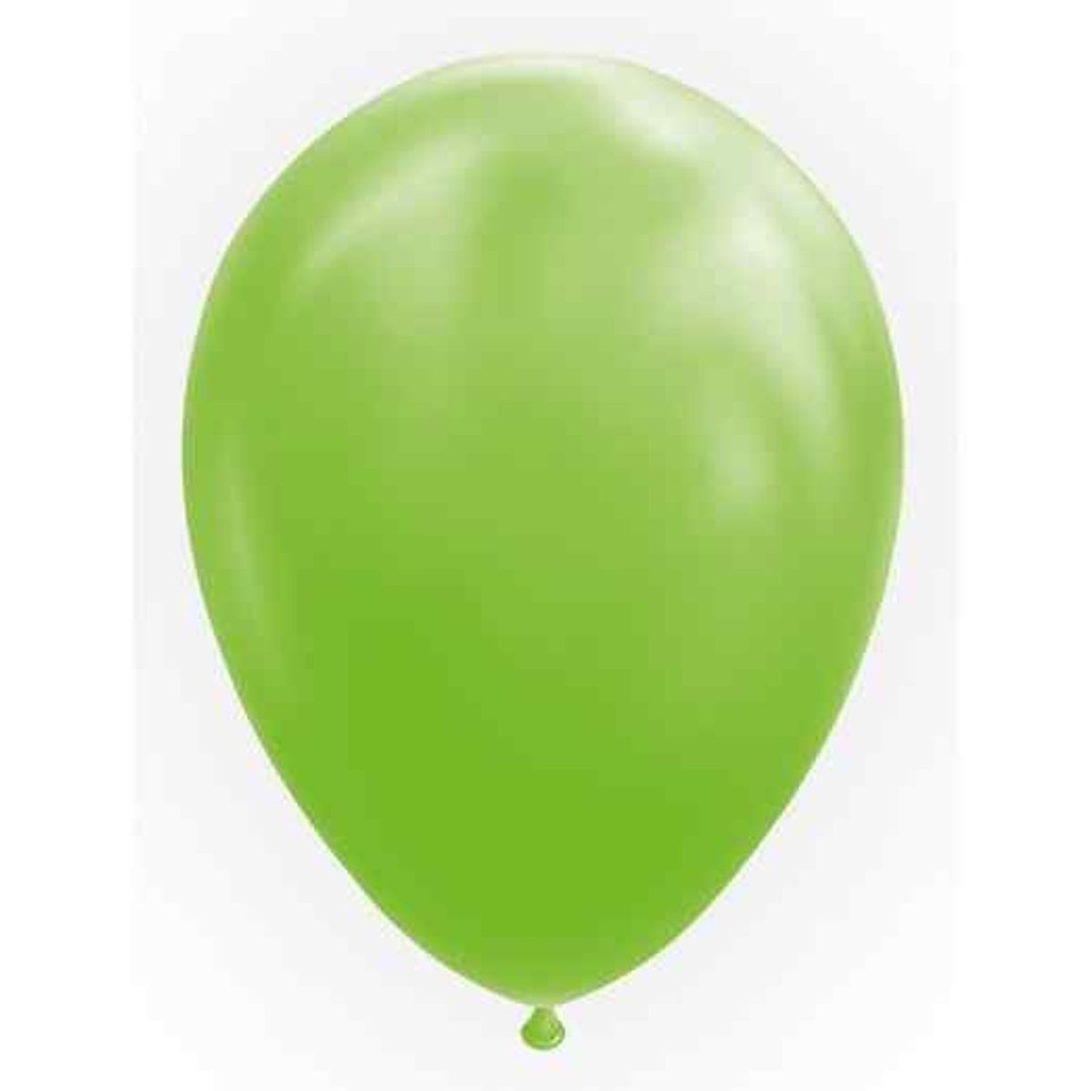 Balloner 12" / 30 cm - 25 stk. Lime - Ensfarvede latexballoner