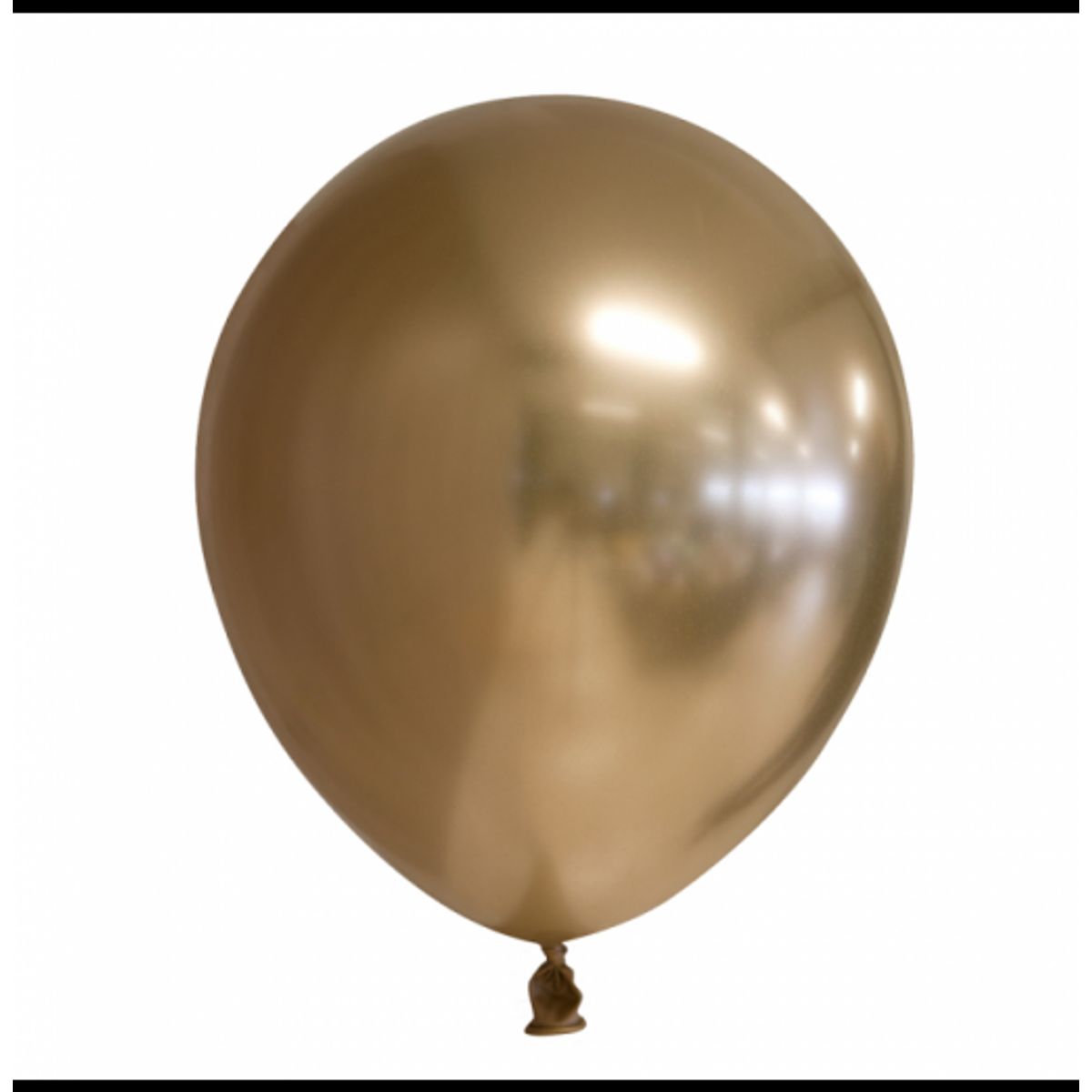 Krom Balloner 12" / 30 cm - 10 stk. Guld - Ensfarvede latexballoner