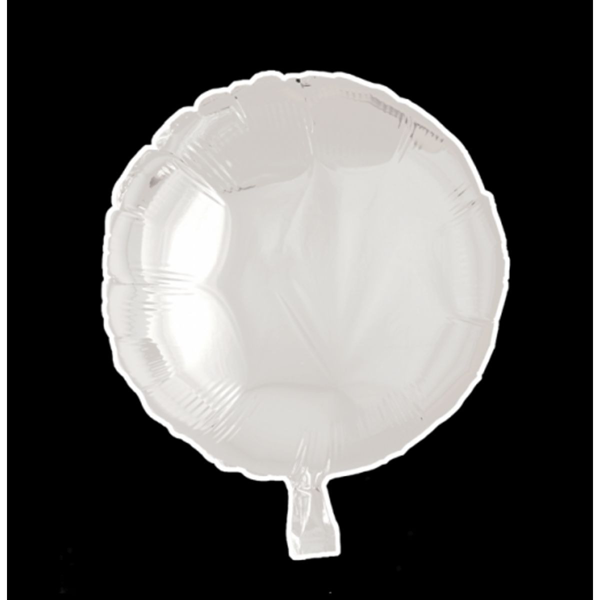 Rund 18" - Folieballon Hvid - Folieballoner