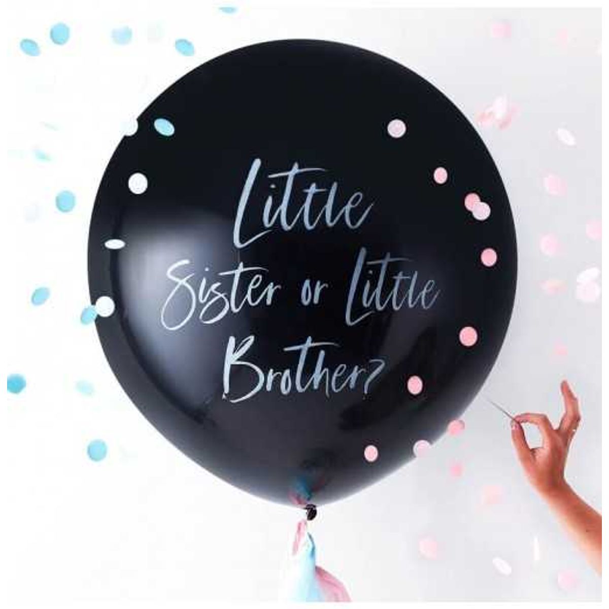 "Little Sister or Little Brother" - Ballon - Babyshower