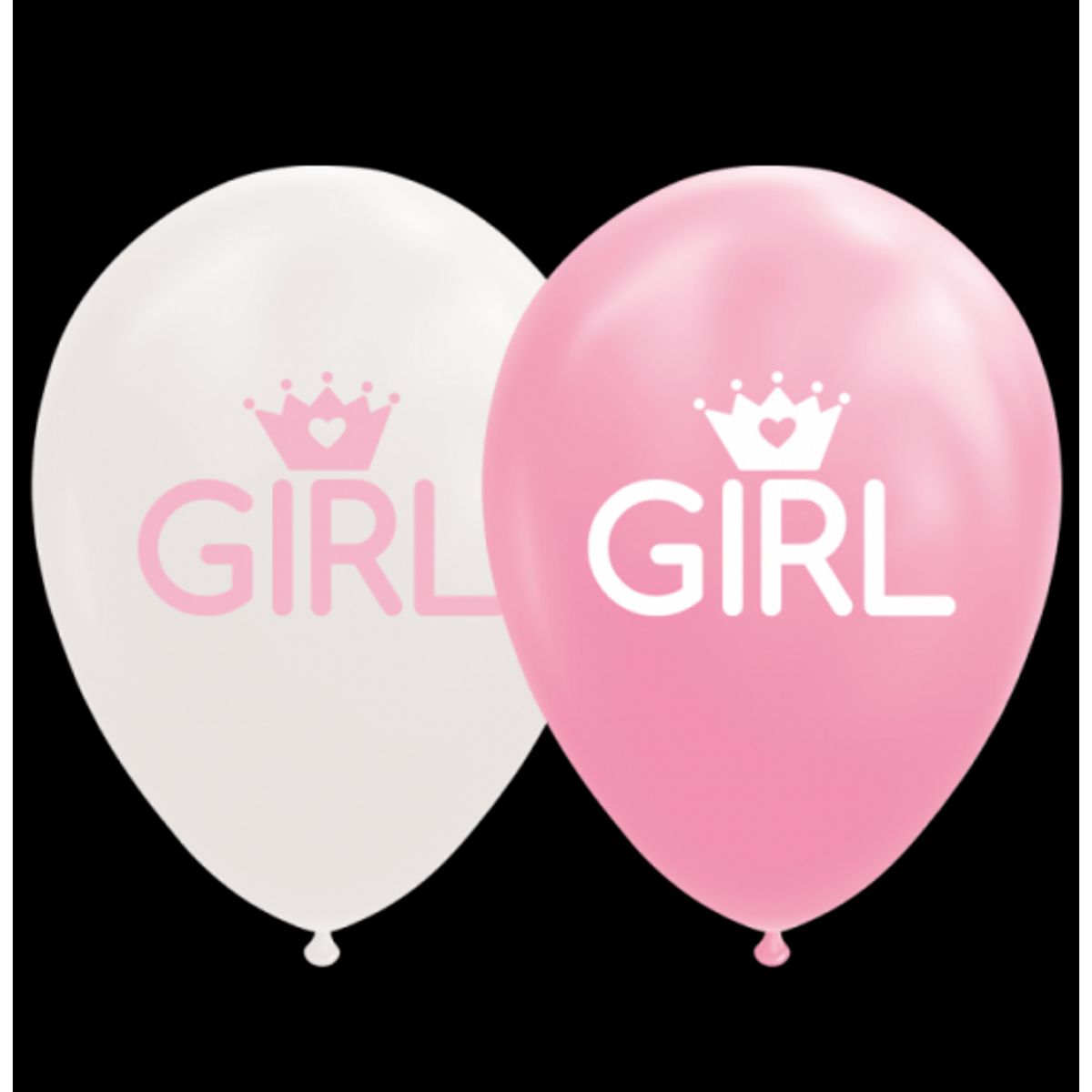 Girl Balloner - 12" - Babyshower