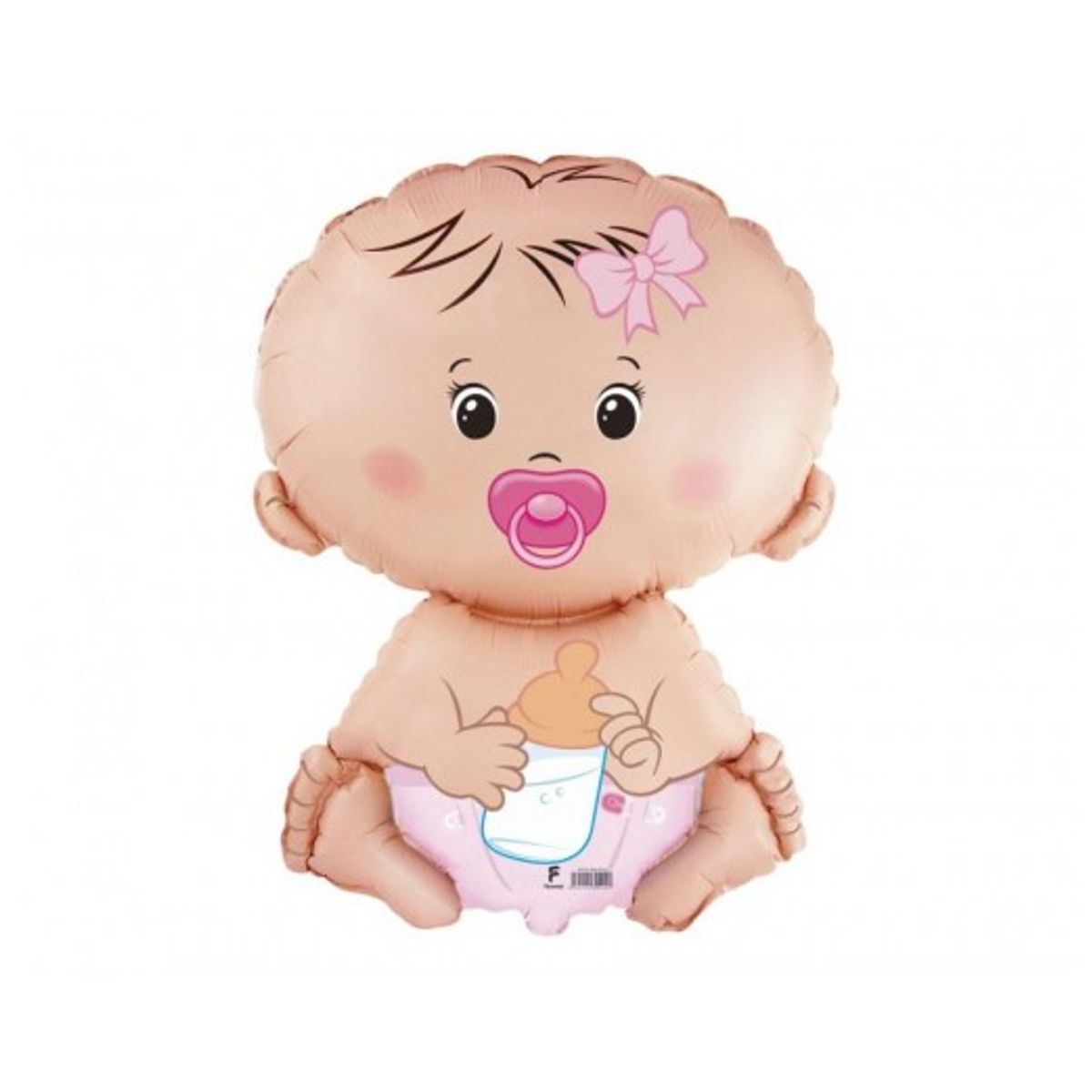 Baby pige folieballon, 24" / 60 cm - Folieballoner