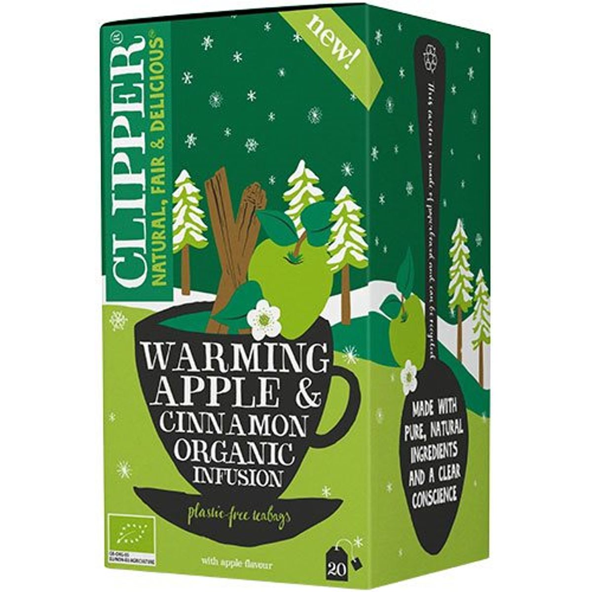 Clipper Warming Apple & Cinnamon Organic Infusion 20br.