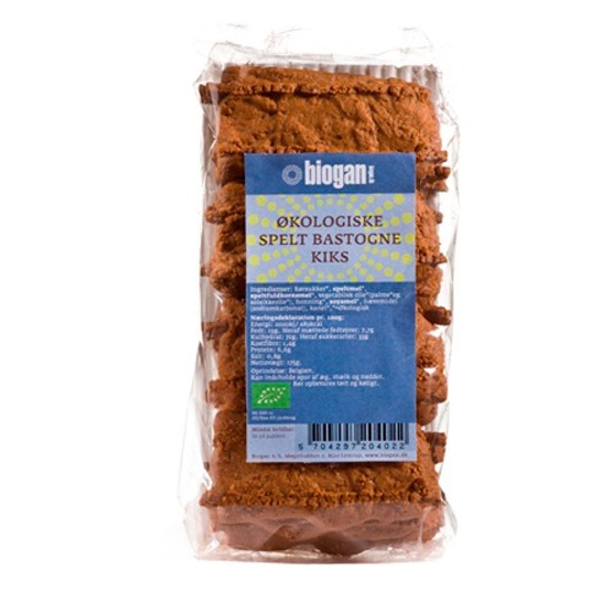 Biogan Biostogne Spelt Kiks Ø &bull; 175 g.