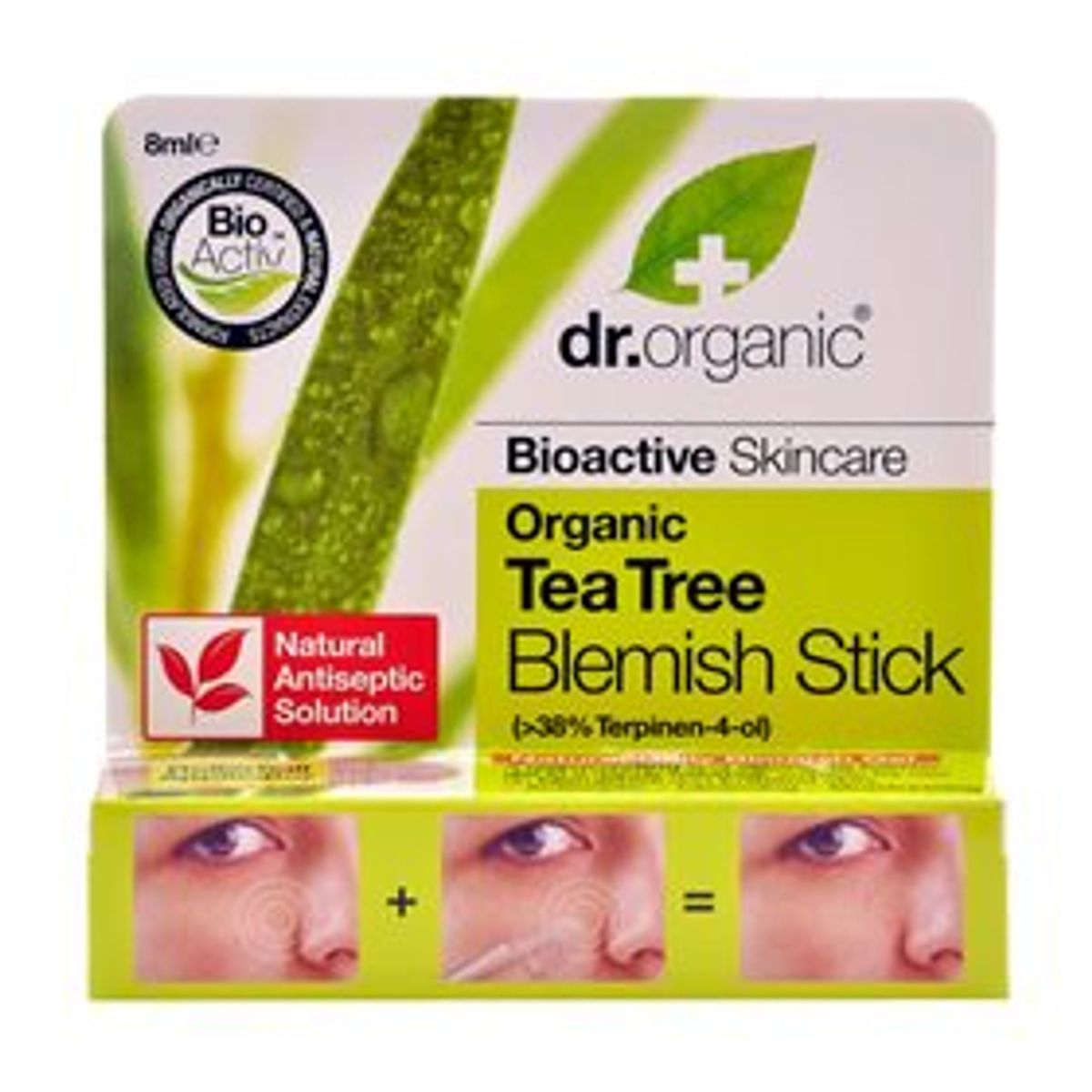 Dr. Organic Blemish Gel Stick Tea Tree &bull; 8 ml.