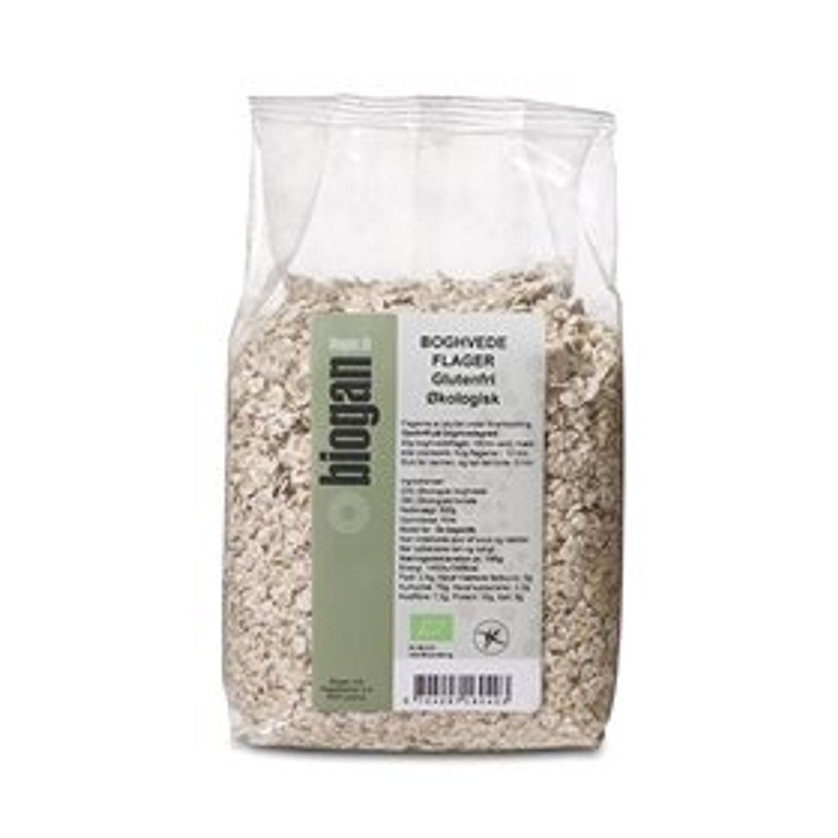 Biogan Boghvedeflager glutenfri Ø &bull; 500g.