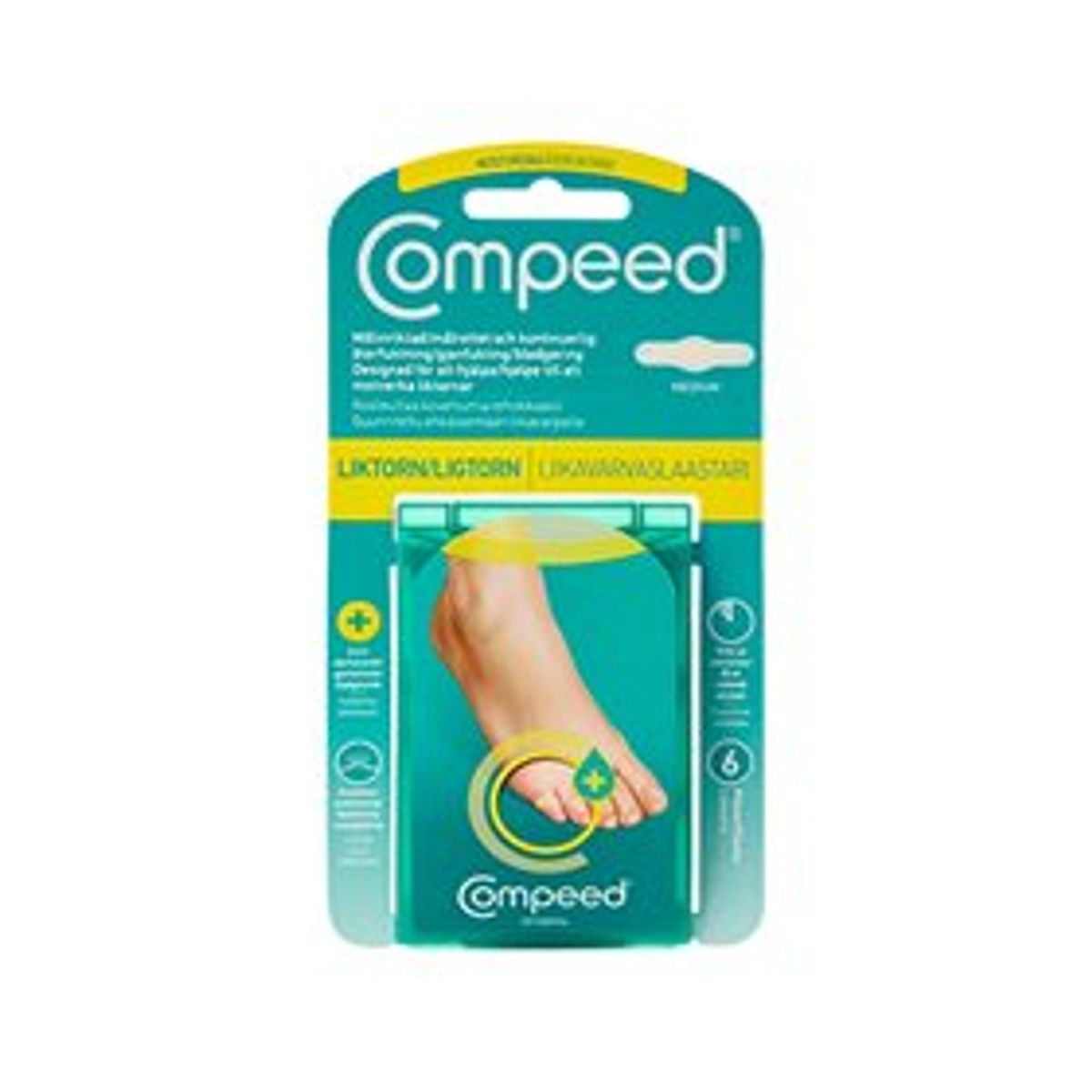 Compeed ligtorn Moist 6 stk