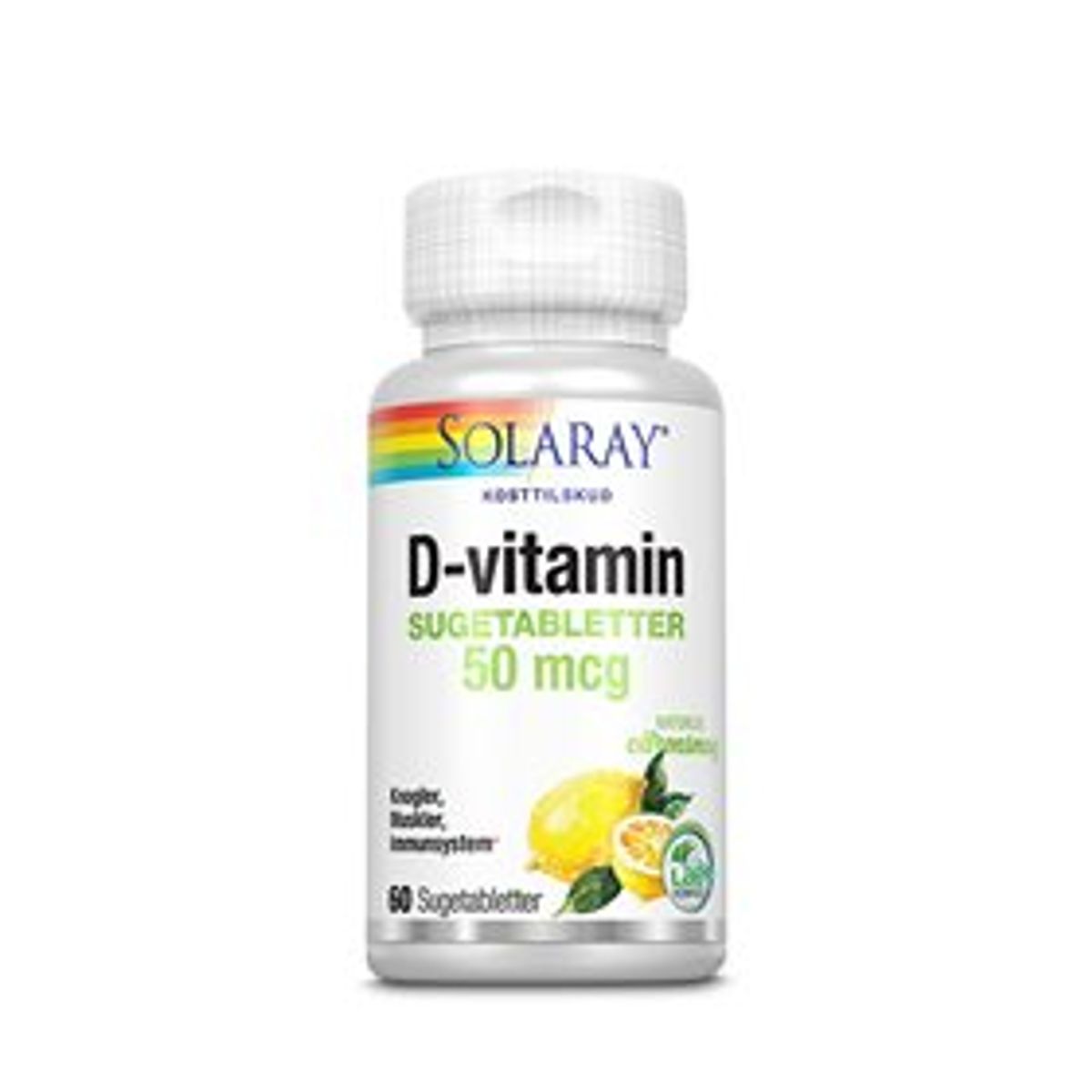 Solaray D-vitamin 50 mcg &bull; 60 tab.DATOVARE 01/2025